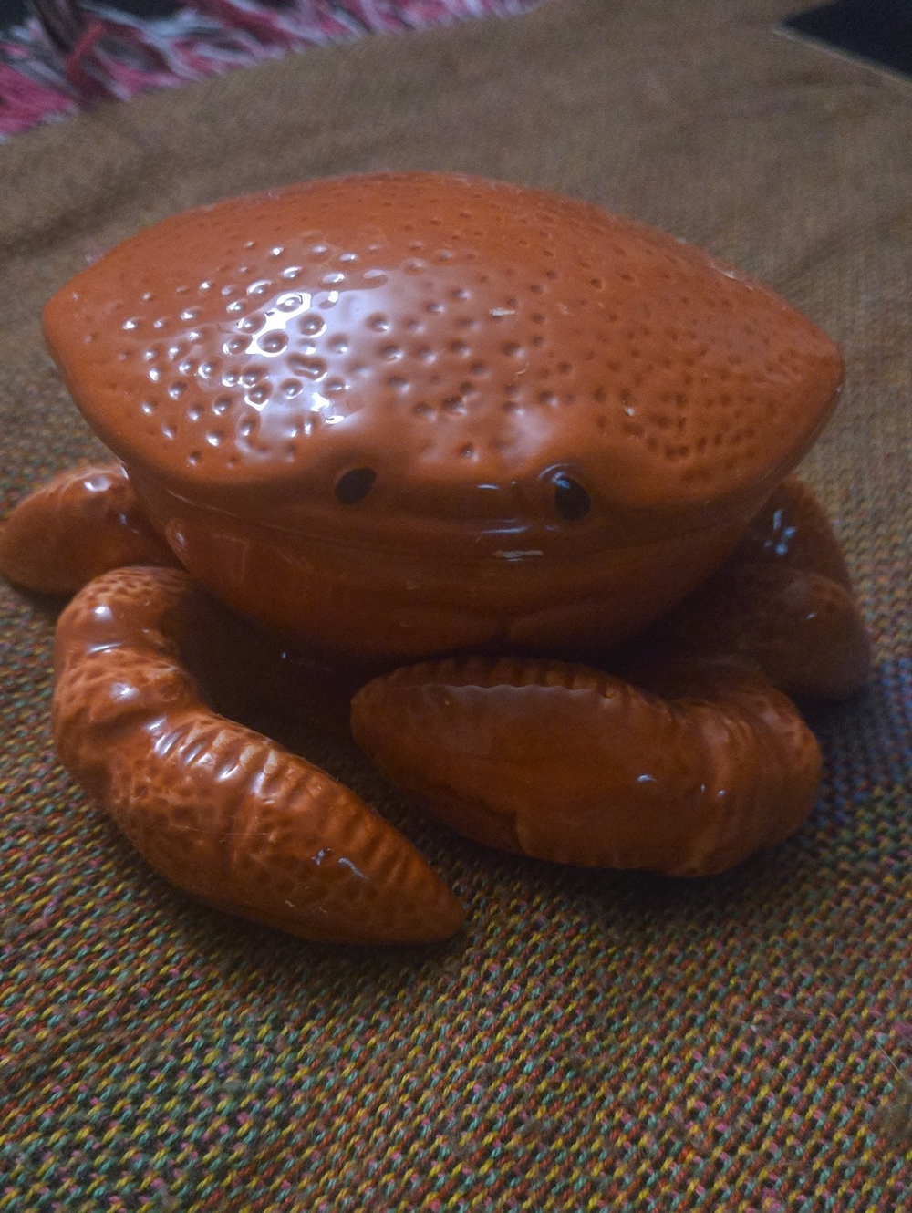 Vintage Ceramic Crab Lidded Small Dish